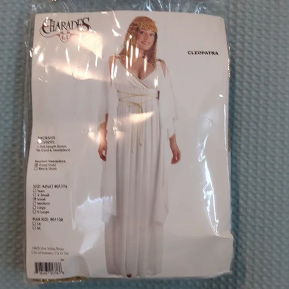 BNIB Sz S White Cleopatra Costume - Picture 1 of 2